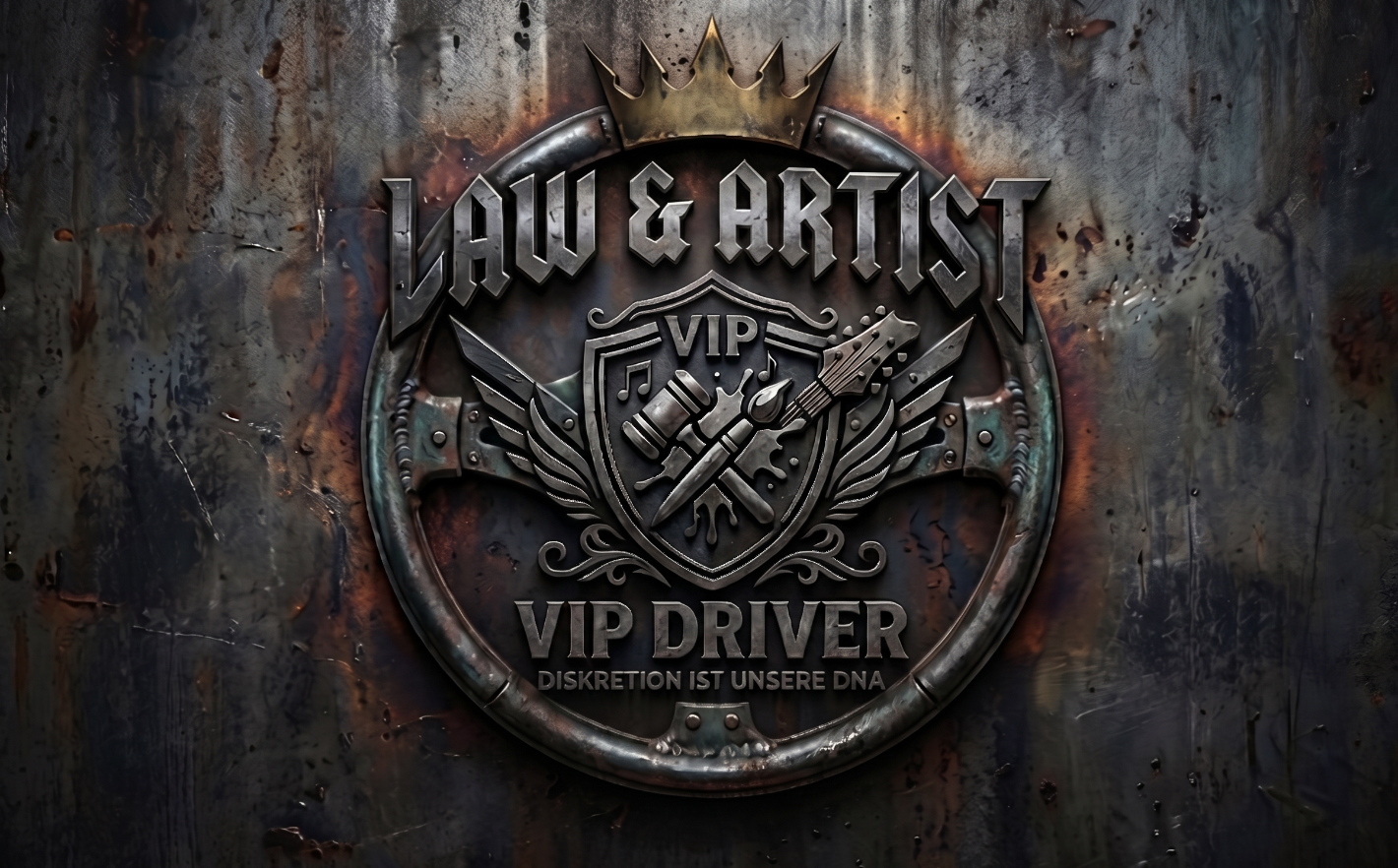 LAW & ARTIST VIP DRIVER LOGO